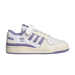 Adidas Forum 84 Low Off White Purple Женские кроссовки Кремовая обувь - Белый HQ4375