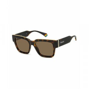 Солнцезащитные очки, коричневый Polaroid. Цвет: коричневый