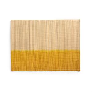 Комплект из 4 подложек под приборы бамбука, DAYEM La Redoute Interieurs. Цвет: желтый,синий,черный