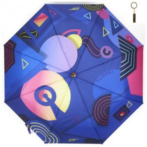 Мини-зонт , синий FLIORAJ. Цвет: синий