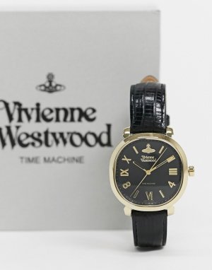 Часы с черным ремешком Mayfair-Черный цвет Vivienne Westwood
