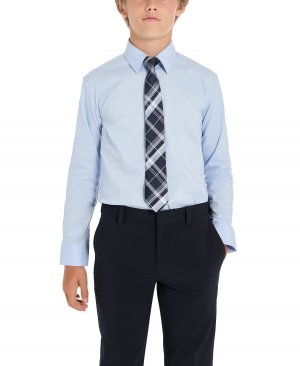 Однотонный классический комплект из рубашки и галстука для больших мальчиков Kenneth Cole Reaction