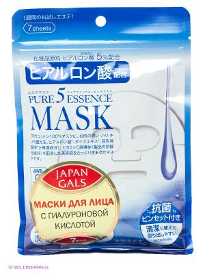 Маска с гиалуроновой кислотой Pure5 Essential Japan Gals. Цвет: белый, синий