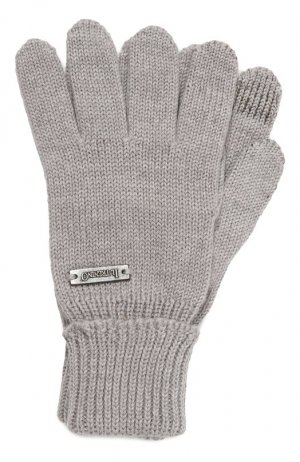 Шерстяные перчатки Il Trenino. Цвет: серый