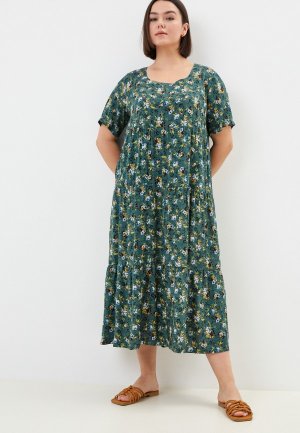 Платье Intikoma. Цвет: зеленый