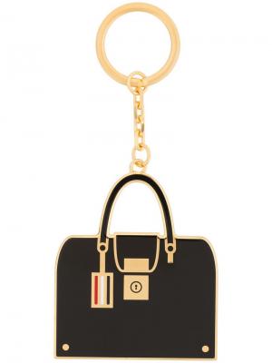 Брелок для ключей в форме сумки Thom Browne. Цвет: черный