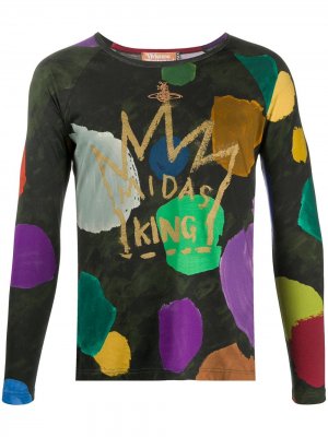 Топ Midas King с длинными рукавами Vivienne Westwood. Цвет: зеленый