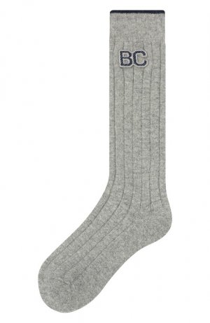 Кашемировые носки Brunello Cucinelli. Цвет: серый