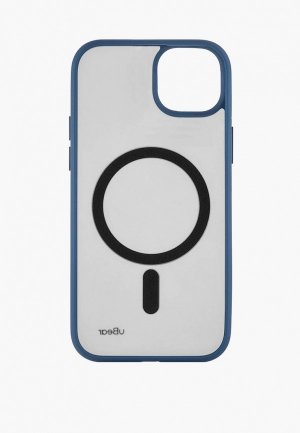 Чехол для iPhone uBear 15 Plus  Cloud Mag Case, MagSafe совместимый, усиленный, силк-тач. Цвет: синий