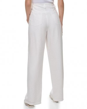 Брюки Crinkle Dressing Trousers, белый DKNY