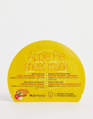 Листовая маска с ароматом яблочного пирога iN.gredients-Бесцветный MasqueBAR