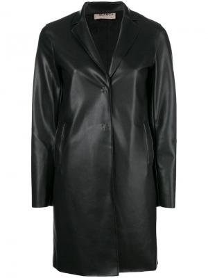 Куртка средней длины Blanca. Цвет: черный
