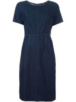 Джинсовое платье без рукавов Steffen Schraut. Цвет: синий