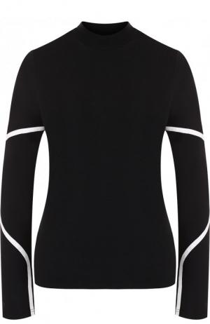 Облегающий хлопковый пуловер Y-3. Цвет: черный