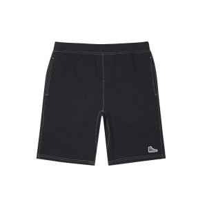 Elastic Waist Knit Casual Shorts Unisex Bottoms Black 10022199-A02 Converse