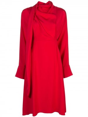 Платье с шарфом Jason Wu. Цвет: красный