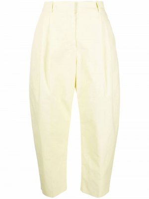 Укороченные зауженные брюки Stella McCartney. Цвет: желтый