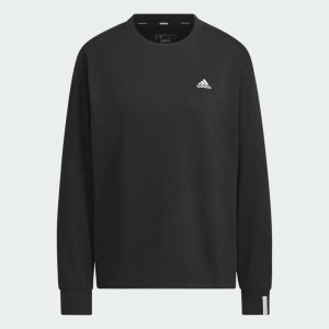 Лонгслив Essentials Plus Small Logo, черный Adidas