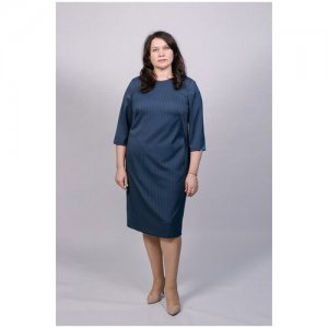 Офисное платье Mila Bezgerts 951АП, размер 52-164. Цвет: синий