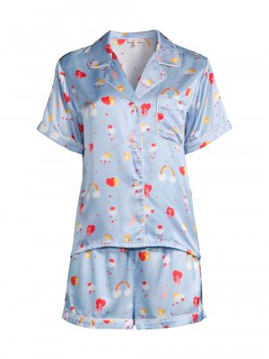 Пижамный комплект из двух предметов Care Bears x Katelyn Fiona шелковой смеси Morgan Lane
