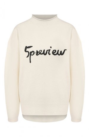 Шерстяной пуловер 5PREVIEW. Цвет: белый