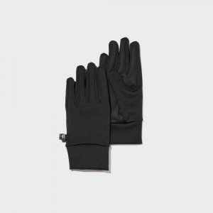 Эластичные перчатки UNIQLO с термотехнологической подкладкой