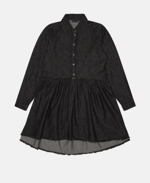 Джинсовое платье, черный Sisley