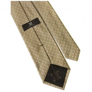 Светлый галстук с мелкими буквами Celine 57918. Цвет: коричневый