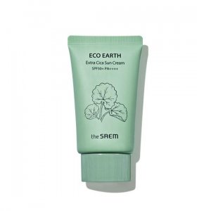 THE SAEM Eco Earth Extra Cica Солнцезащитный крем SPF50+ PA++++ 50г
