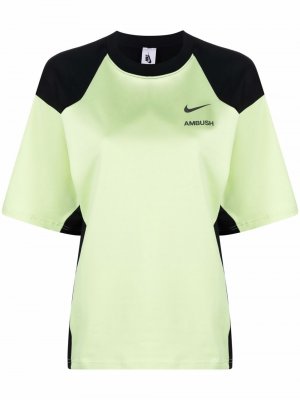 Спортивная футболка из коллаборации с Nike AMBUSH. Цвет: зеленый