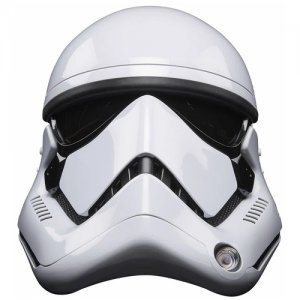 Реплика Шлем Star Wars: First Order – Stormtrooper Premium Electronic Helmet Black Series Hasbro. Цвет: белый/черный