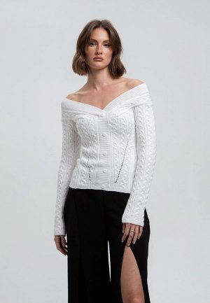 Пуловер Fors. Цвет: белый