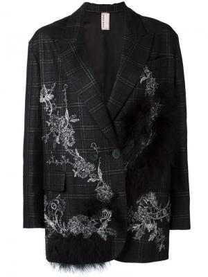 Декорированный пиджак Antonio Marras. Цвет: чёрный