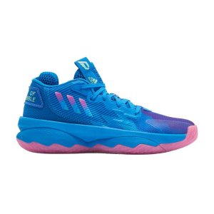 Детские кроссовки adidas Dame 8 J Battle Of Bubble Синие Blue-Rush Pulse-Mint GY2916
