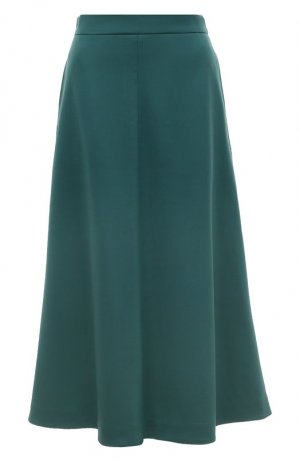 Шерстяная юбка Akhmadullina. Цвет: зелёный