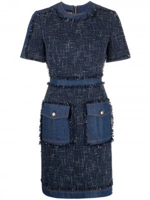 Джинсовое платье с короткими рукавами Boutique Moschino. Цвет: синий