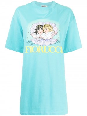 Платье-футболка Venus Angels Fiorucci. Цвет: синий
