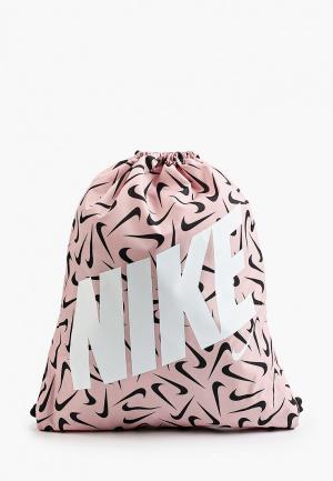 Мешок Nike Y NK BAG DRAWSTRING - AOP FA21. Цвет: розовый