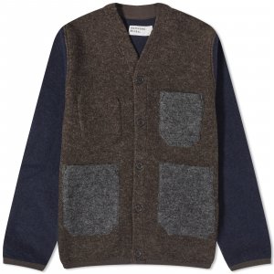 Кардиган Wool Fleece, цвет Mixed Brown Universal Works