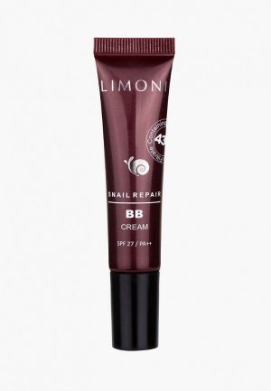 BB-Крем Limoni с экстрактом секреции улитки Snail Repair BB Cream тон №2, SPF27/PA++,15 мл. Цвет: бежевый