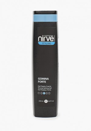 Гель для укладки Nirvel Professional STYLING сильной фиксации эффект мокрых волос gomina forte, 250 мл. Цвет: прозрачный