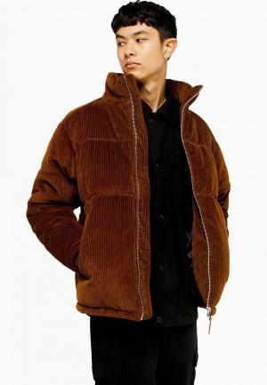 Куртка утепленная Topman. Цвет: коричневый