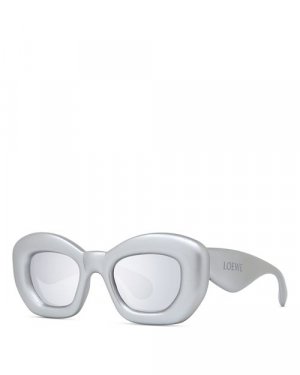 Надутые солнцезащитные очки-бабочки, 47 мм , цвет Silver Loewe