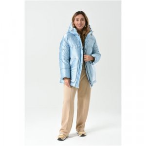 Куртка, размер 42(52RU), голубой Maritta. Цвет: голубой