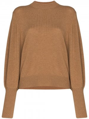 Кашемировый свитер с объемными рукавами Lee Mathews. Цвет: коричневый