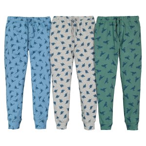 Комплект из трех пижамных штанов LaRedoute. Цвет: синий
