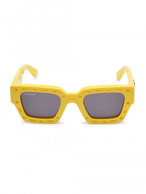 Прямоугольные солнцезащитные очки Mercer , желтый Off-White