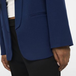 Пиджак стандартного кроя с воротником лацканами и длинными рукавами Женщина OBJECT