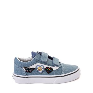 Обувь для скейтбординга Old Skool V — Little Kid, цвет Denim/Floral Vans