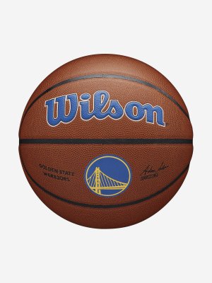 Мяч баскетбольный NBA Team Alliance GS Warriors, Коричневый Wilson. Цвет: коричневый